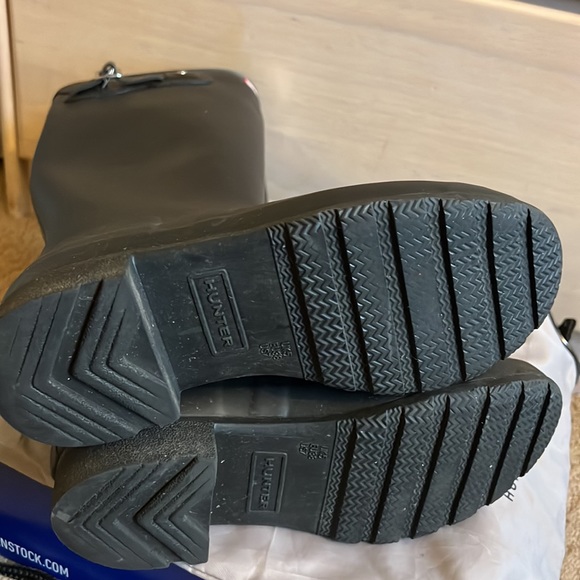 Hunter Wellies Women’s Rainboots Matte Black Size 7 - Picture 7 of 7